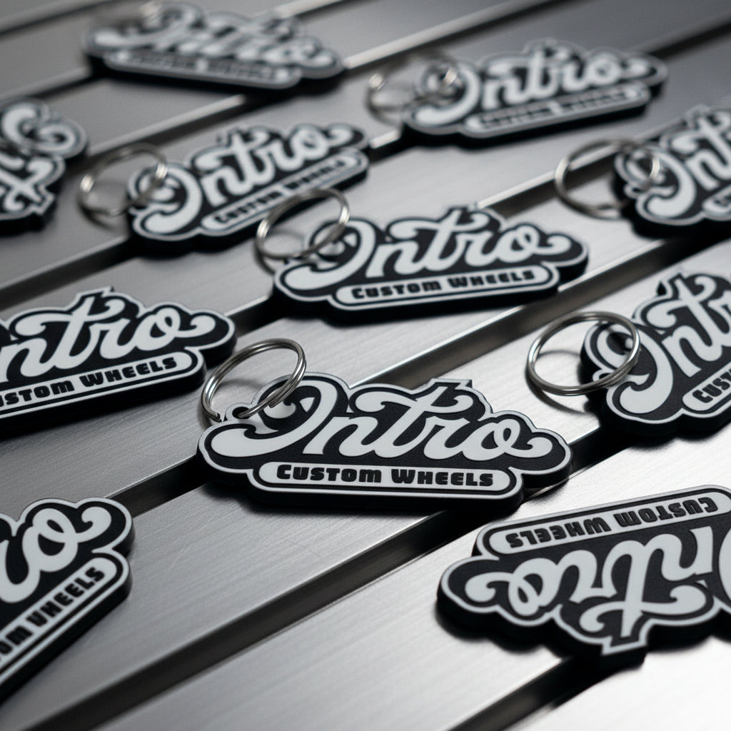 Brushed Acrylic Keychains