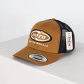 Caramel/Black 5 Panel Retro YP Trucker (CURVED)