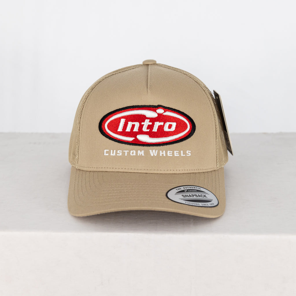 Khaki 5 Panel Retro YP Trucker (CURVED)