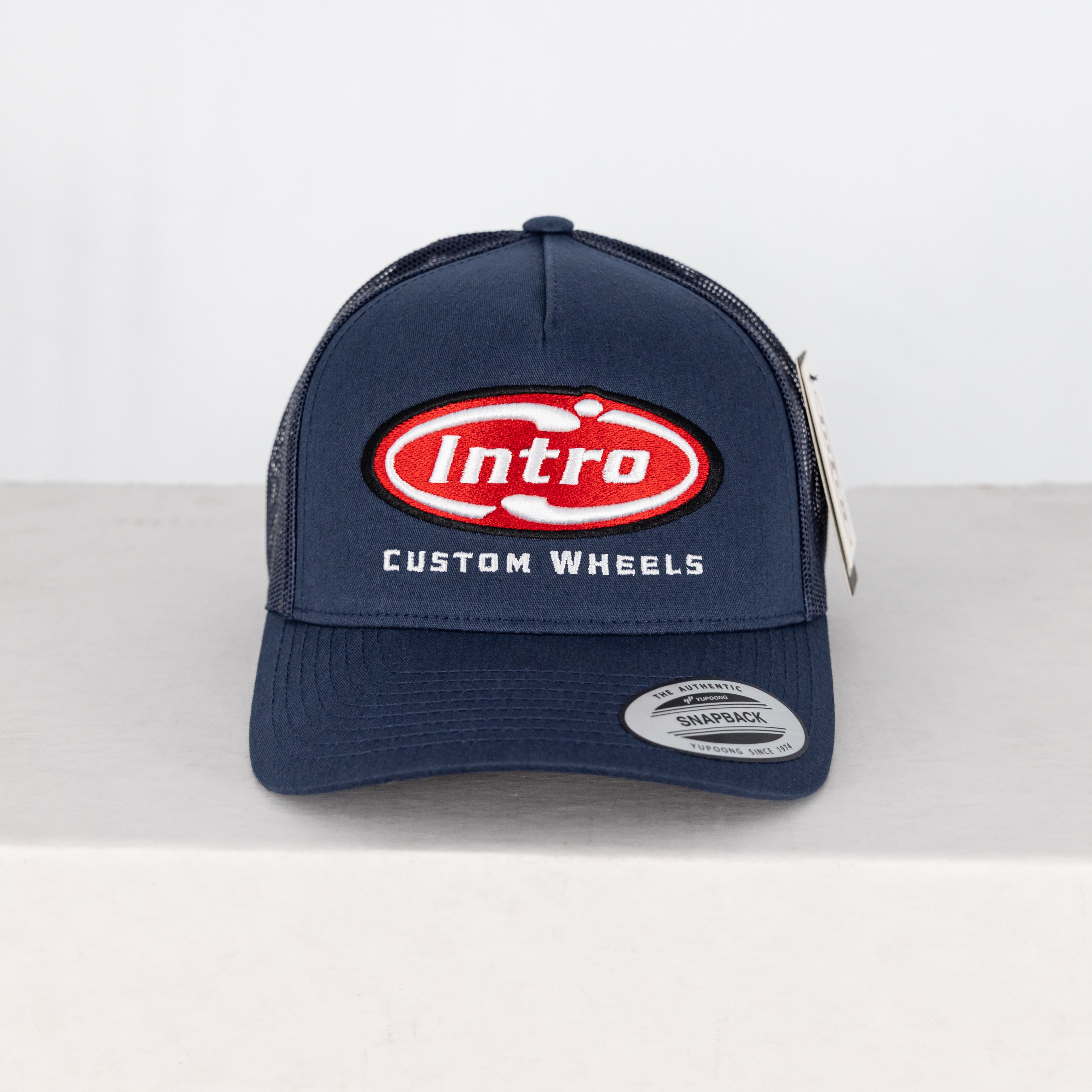Navy 5 Panel Retro YP Trucker (CURVED)