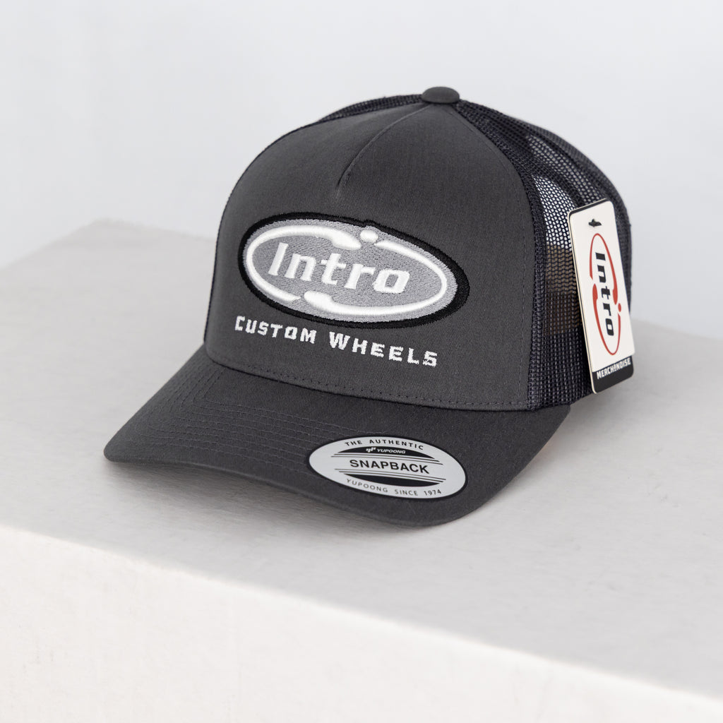 Charcoal 5 Panel Retro YP Trucker (CURVED)