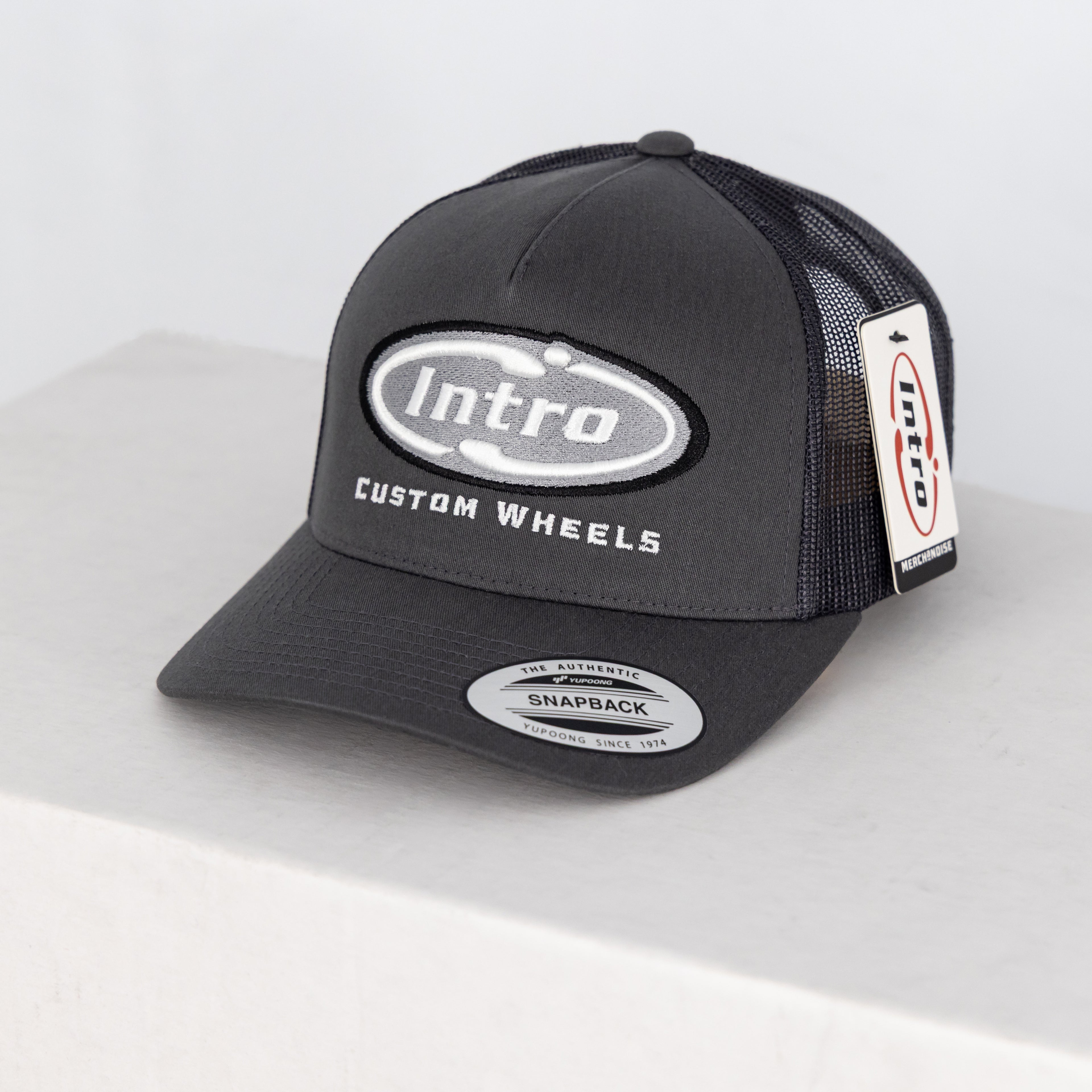 Charcoal 5 Panel Retro YP Trucker (CURVED)