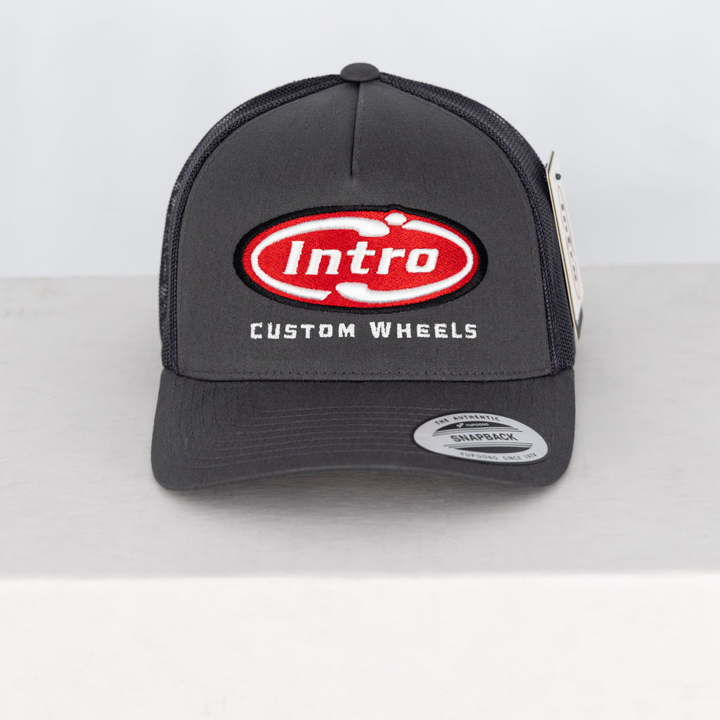 Charcoal 5 Panel Retro YP Trucker (CURVED)