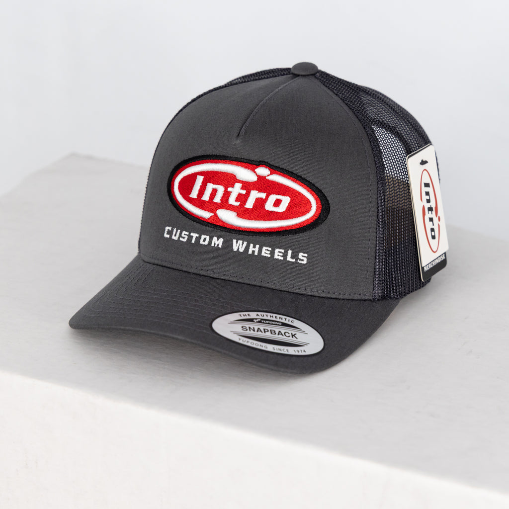 Charcoal 5 Panel Retro YP Trucker (CURVED)
