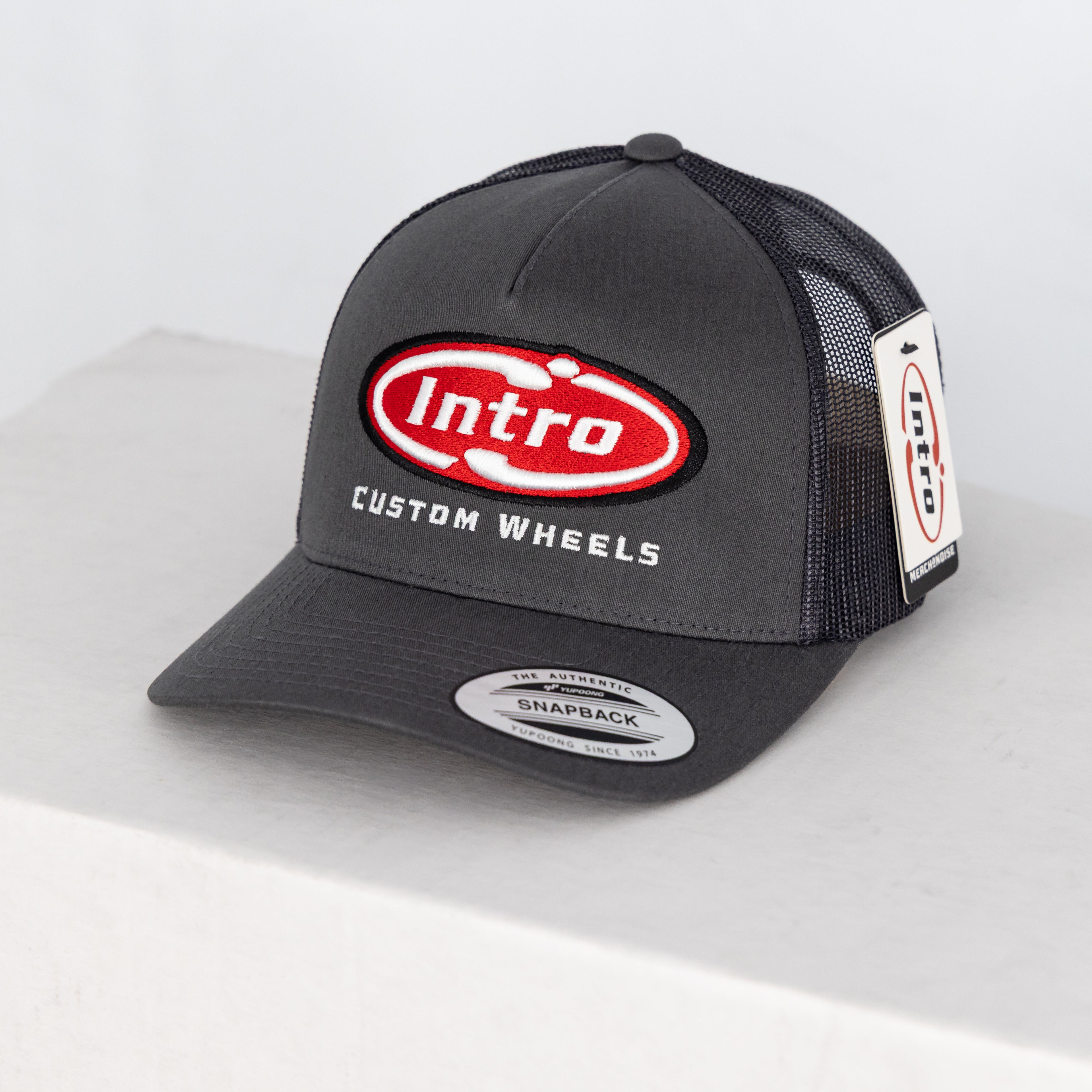 Charcoal 5 Panel Retro YP Trucker (CURVED)