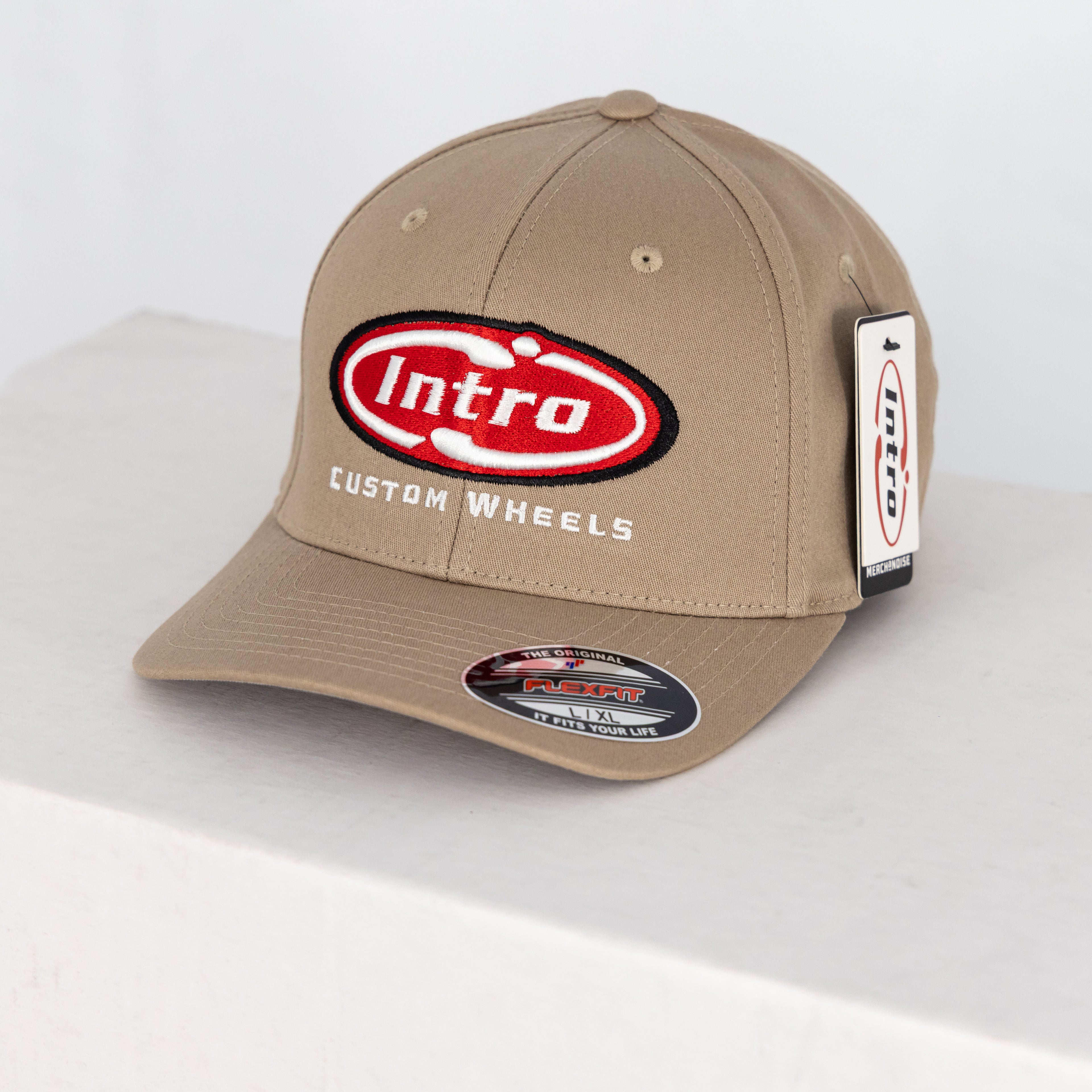 Khaki V-flexfit® cotton twill cap